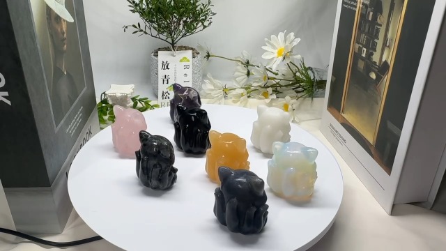 Amazon.com: QLRSUXN Blue Aventurine Nine Tailed Fox Decor,2 Inch